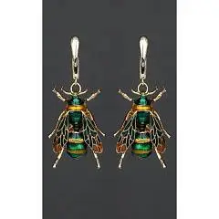 Серьги HMG 1307 G khaki, фото №1