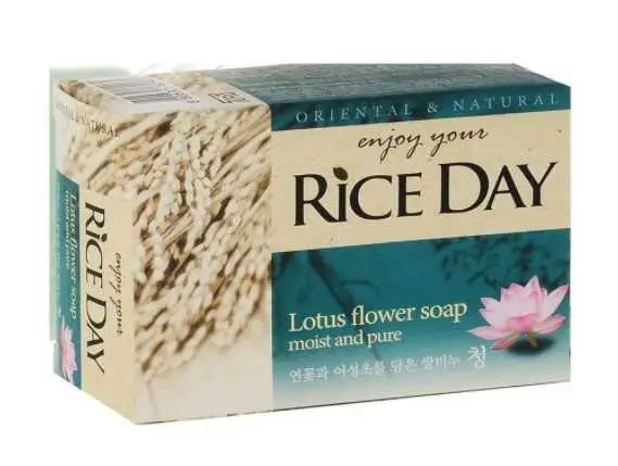 Мыло "Riceday" туалетное с экстр.лотоса "Riceday" 100гр, фото №1