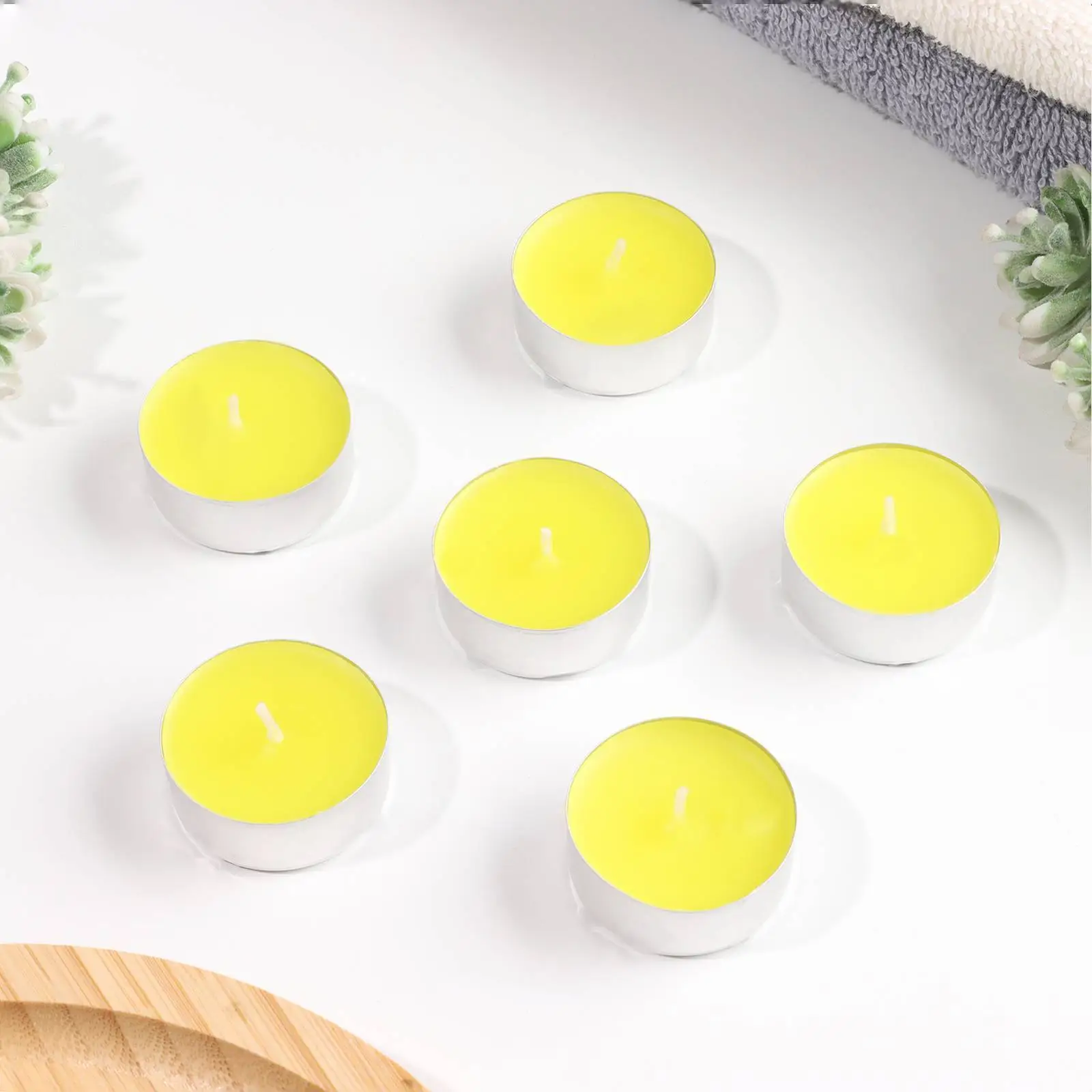 Набор чайных аромасвечей «Лимон», 12г, 6шт., фото №1