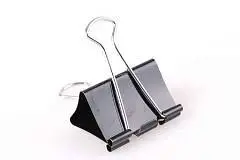 Зажим для бумаг EK 51 мм, черный, фото №1