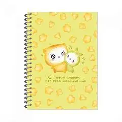 Альбом д/эскизов А5 60л  Милые греб 100гр Полином, фото №1