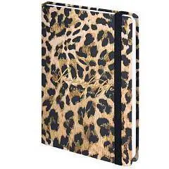 Ежедневник недат А5 "Leopard" тв.обл, на резинке, фото №1