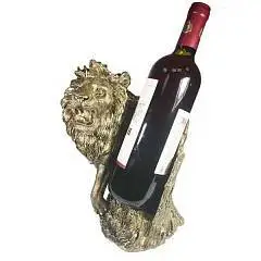 Подставка под бутылку Лев (золото) 24 см, фото №1