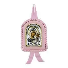 Икона Казанская (детская розовая), фото №1