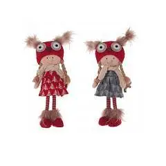 Игрушка набивная "Девочка", L16 W10 H43/38 см, 2в., фото №1