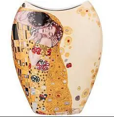 Ваза "Поцелуй" (Г. Климт) 25,5см кремовая, фото №1