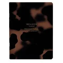 Тетрадь 48л КЛЕТКА "Believe", пятна на коричневом, фото №1