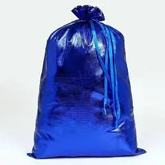 Мешок Деда Мороза, 60х40см, синий, фото №1