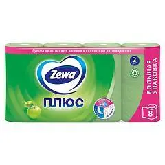 Туалетная бумага Zемма/Zewa Плюс Яблоко, 2 сл, 8 рул, фото №1
