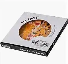 Тарелка квадратная "Поцелуй" 19 см,золотой, фото №1