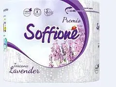 Туалетная бумага Soffione Premio Lavander 3 сл 4 pул, фото №1