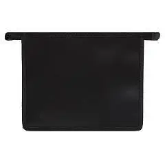 Папка д/тетр А5 пластик молния сверху черная Кокос, фото №1