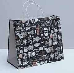 Сумка подарочная «Крутой», крафт 32 ? 28 ? 15 см, фото №1