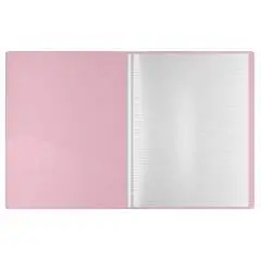 Папка с 10 вкл. Berlingo "Haze" 9мм, с внутр. карманом, розовая, фото №1