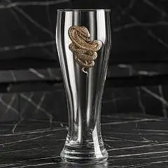 Бокал д/пива "Кобра" в ч/б коробке, фото №1