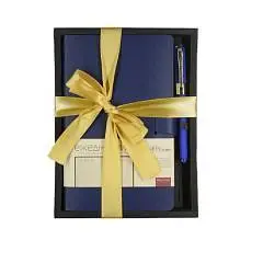 Набор подарочный А5 "MEGAPOLIS FLEX SMART"(синий ежедн.+ручка), фото №1