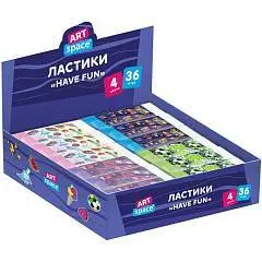 Ластик ArtSpace "Have Fun" ЭКО, 60*15*10мм, фото №1