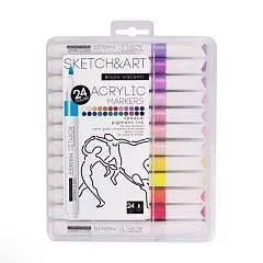 Набор марк акрил BV 24цв осн цв Sketch&Art водн осн пл бокс, фото №1