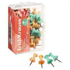 Кнопки силовые EK Pastel Bloom, 50шт, ассорти, фото №1