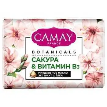 Мыло туалетное CAMAY Botanicals Сакура & Витамин B3 85гр, фото №1