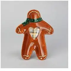 Тарелка закусочная “Пряничный домик" 20,8х15,5х2,8 см, фото №1