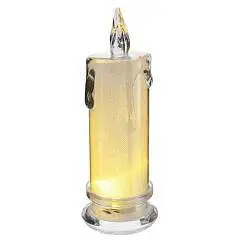 Изделие декоративное с подсв "Свеча" L6 W6 H18 см, фото №1