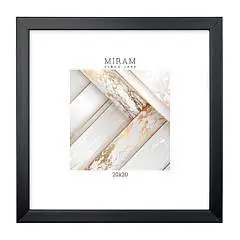 Рамка пластиковая 20*20 черная,оргстекло, фото №1