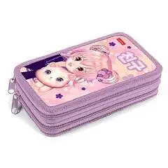 Пенал на 2 отд. Hatber "Аниме с котиком" 190х110мм, глянц.ламинац, фото №1