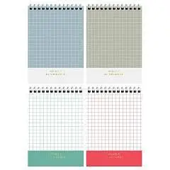 Блокнот А6 80л "Shiny mono", тв. обл, спираль, фольга, фото №1