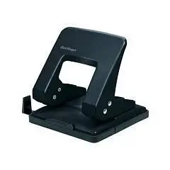 Дырокол Berlingo "Universal" 30л., металлический, черный, с лине, фото №1