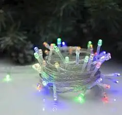 Гирлянда эл. LED-50-220V, 5м, силикон, 8р, мульти, фото №1