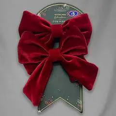 Декоративный «Бант», 16х16 см, красный, в наборе 2 шт, фото №1