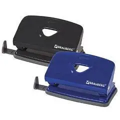 Дырокол металлический BRAUBERG "Universal+" до 10 л, ассорти, фото №1