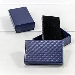 Коробка подарочная "Ромбики-2" Синяя 8*5*2,5см, фото №1