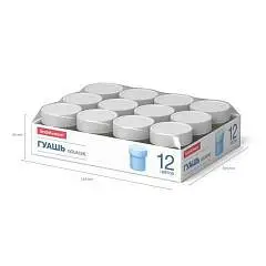 Гуашь 12цв 17мл Erich Krause Basic, фото №1