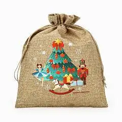 Мешок с термонаклейкой Новый год Щелкунчик 20*30 см, фото №1