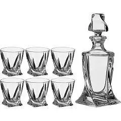 Набор 7 пр"Квадро" Штоф+6 ст 400/55 Чехия, фото №1