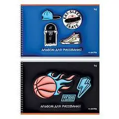 Альбом д/рисования 40л А4 на гребне BG Спортивные игры, фото №1