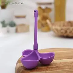 Форма для варки яиц, 3 ячейки, 10х16 см "Трио", МИКС, фото №1