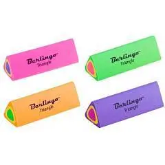 Ластик Berlingo "Triangle" треугольный, 44х15х15мм, фото №1