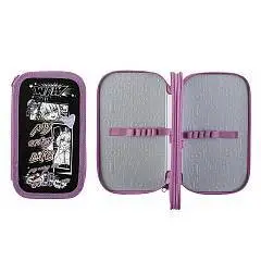 Пенал школьный 2 отд. "Тайны аниме" 19х11см, фото №1