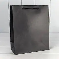 Сумка подарочная "Фактура-890" Чёрный 26*32*12см, фото №1