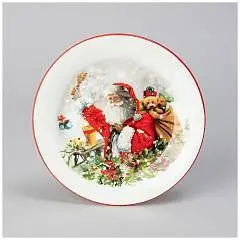Тарелка закусочная “С Новым годом!" 20,3х2 см, фото №1