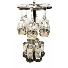 Мини-Бар Вдохновение барная стойка Фурор + 6 бокалов/6 стопок, фото №1