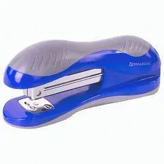 Степлер №24/6, 26/6 BRAUBERG "JET" до 25 листов, сине-серый, фото №1