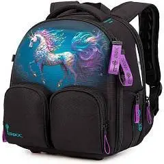 Ранец GROOC "Волшебный единорог" + пенал + мешок + сумка-пенал, фото №1