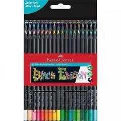 Карандаши цветные Faber-Castell "Black Edition" 36цв трехгр чер, фото №1