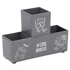 Подставка для канцелярских принадлежностей 3отд "Cool Monsters", фото №1