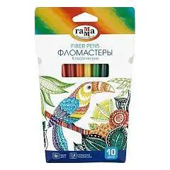 Фломастеры Гамма Классические 10цв смываемые, фото №1