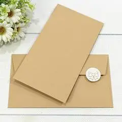 Конверт подарочный однотонный Бежевый, фото №1